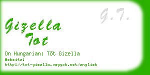 gizella tot business card