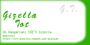 gizella tot business card